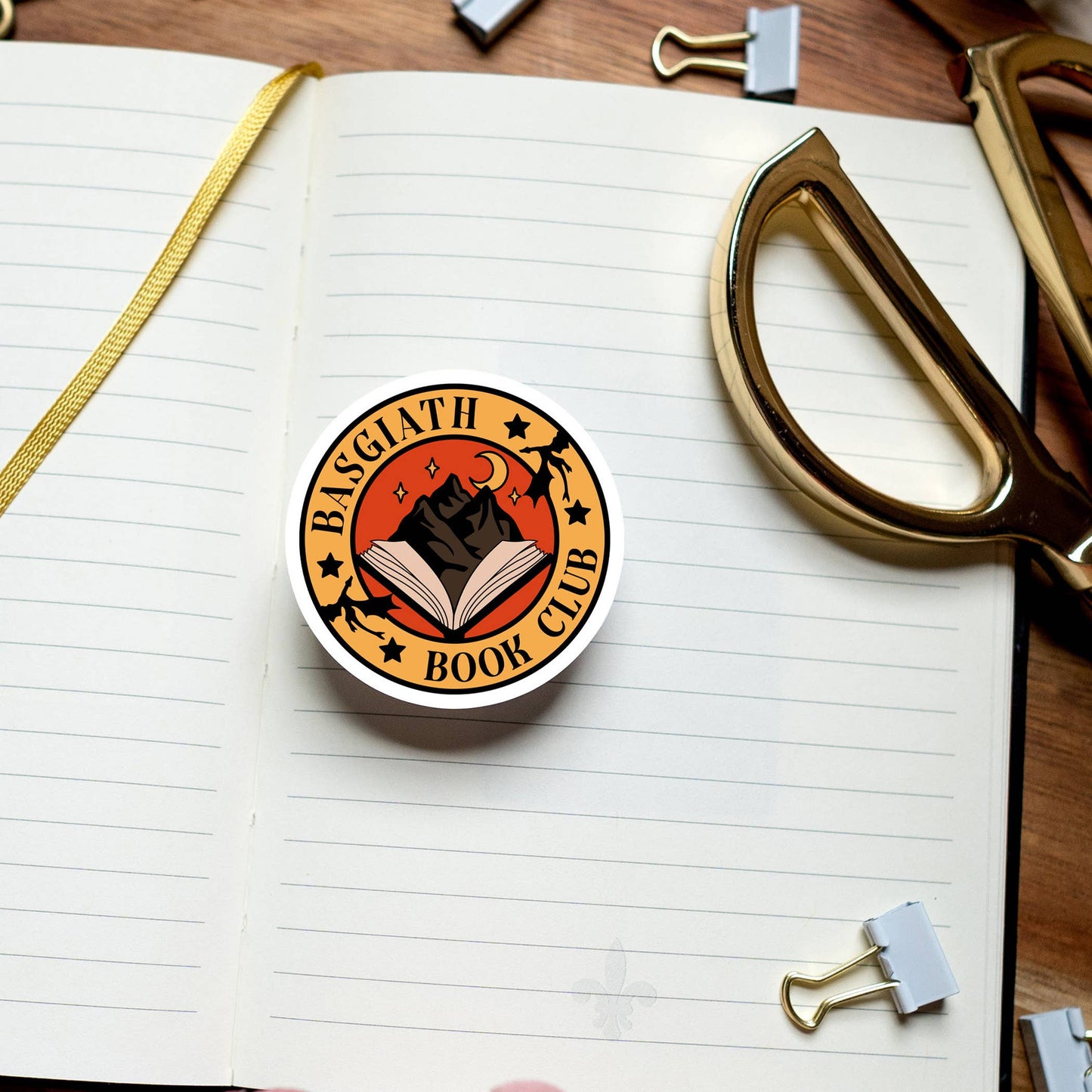 Basgiath Book Club Sticker - Fourth Wing Inspired
