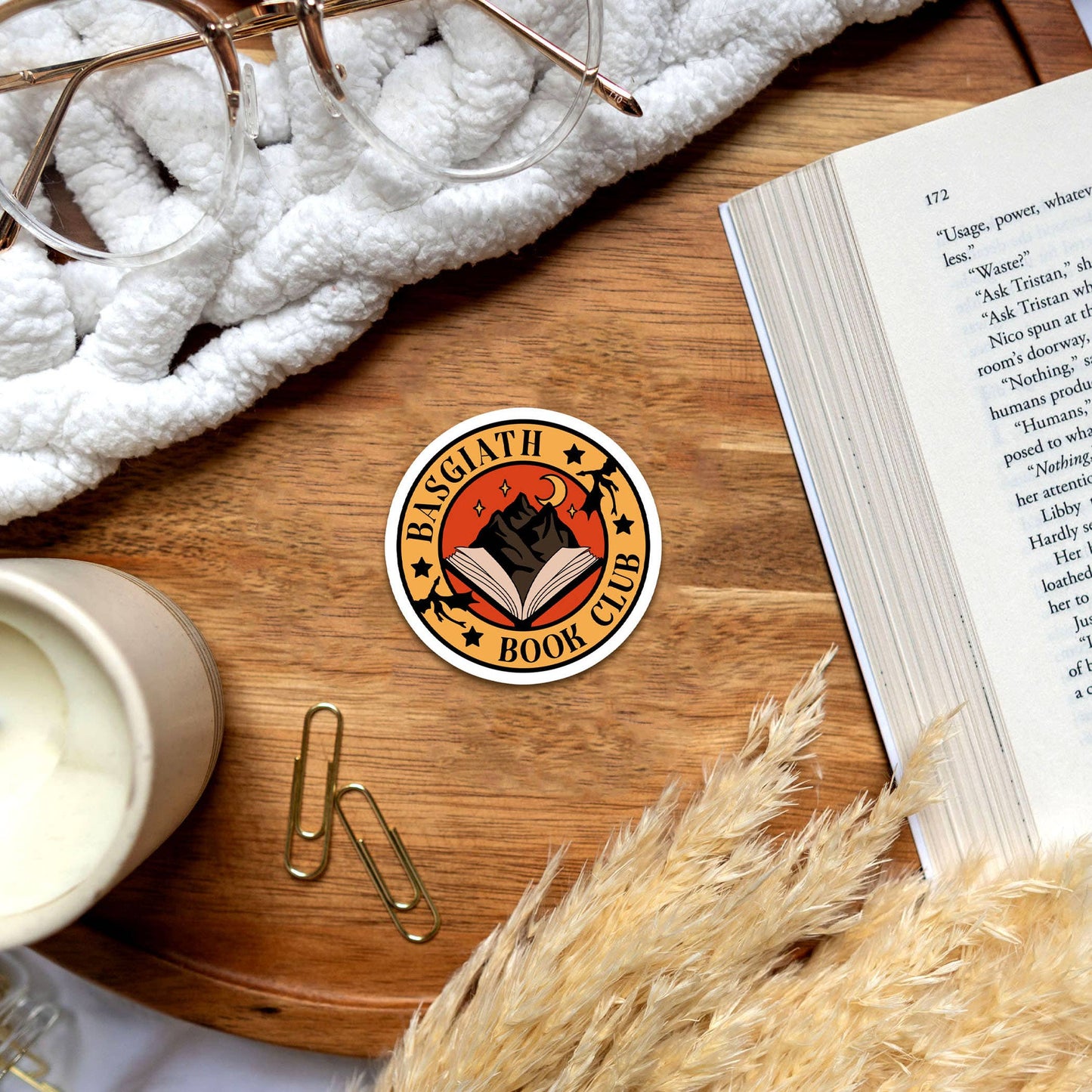 Basgiath Book Club Sticker - Fourth Wing Inspired