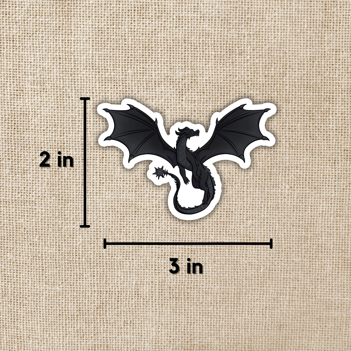 Tairn Flying Sticker | Fourth Wing