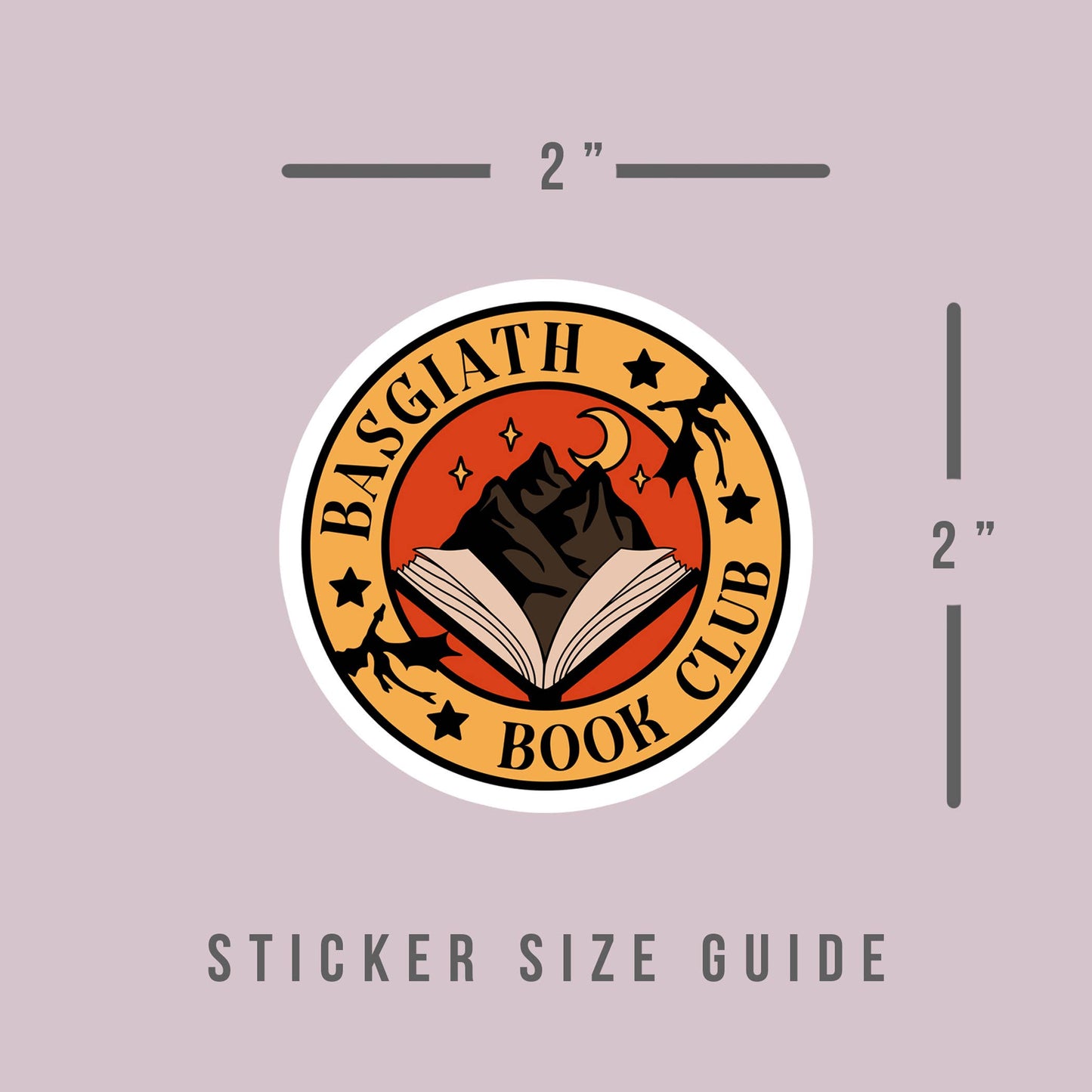 Basgiath Book Club Sticker - Fourth Wing Inspired