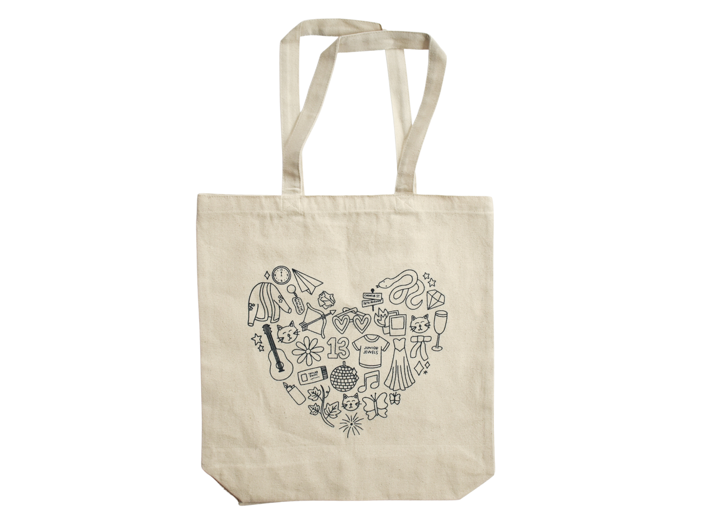 Swiftie Heart Tote Bag | Taylor Swift Accessories