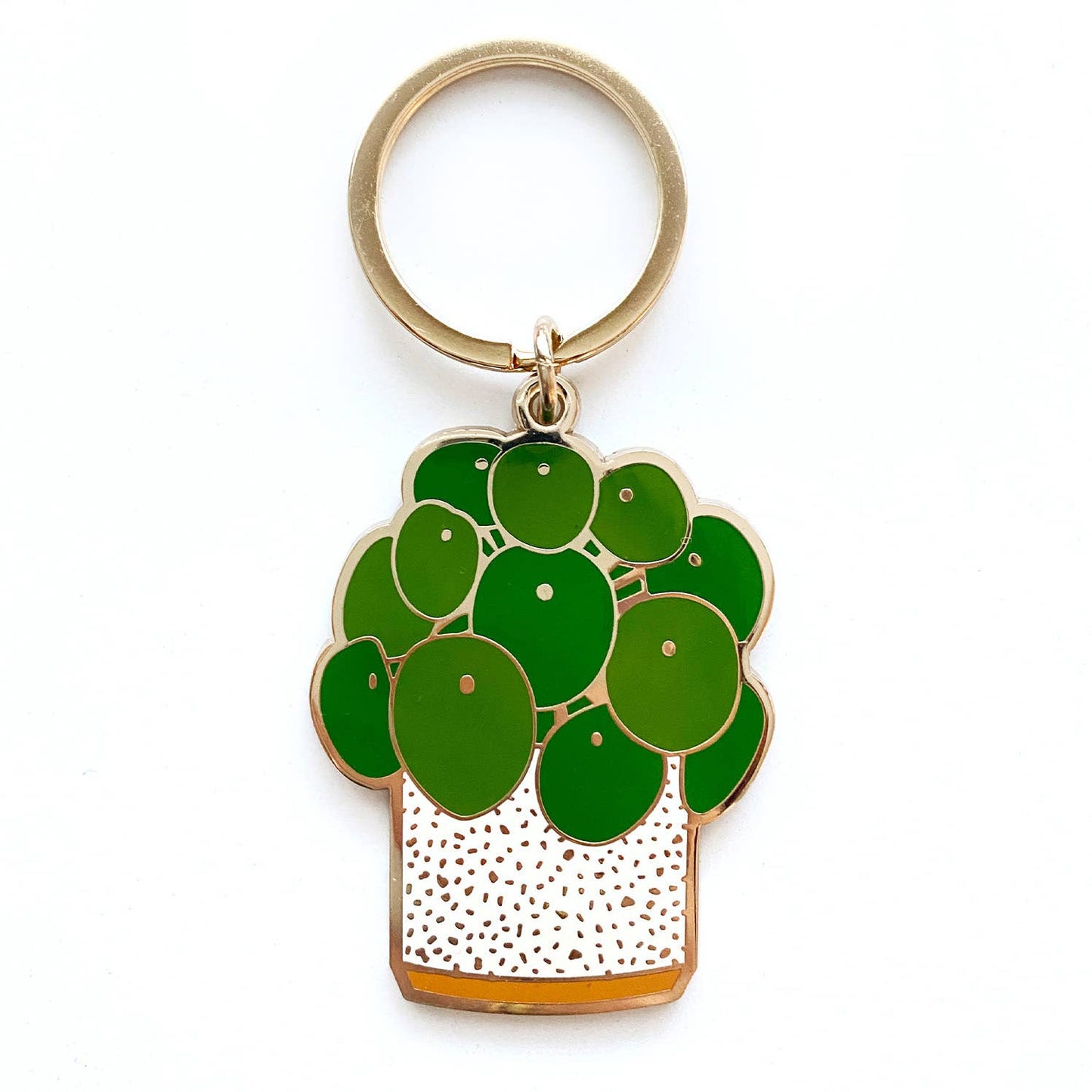 Pilea Plant Keychain | Mother's Day Gift