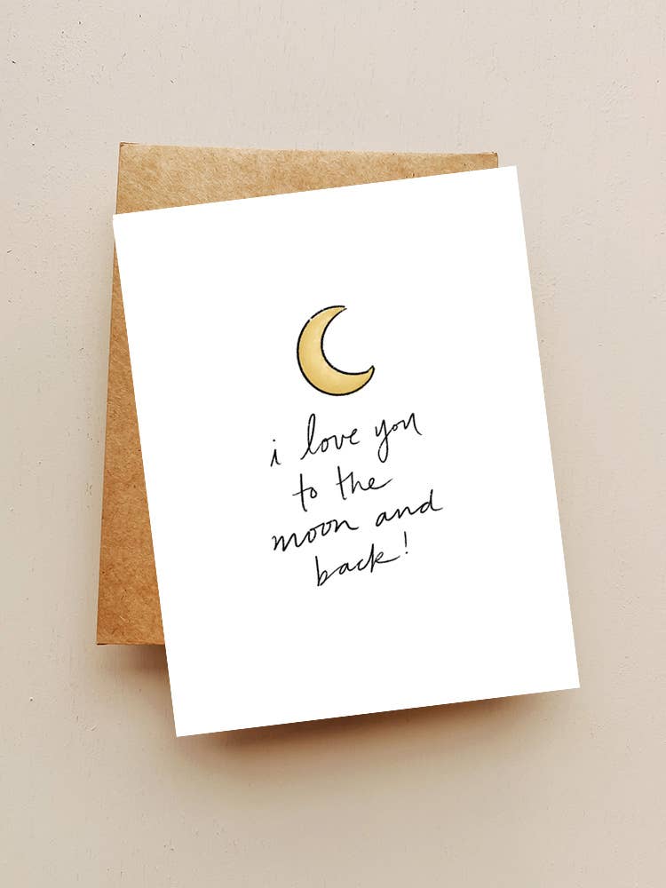 Moon and Back Card
