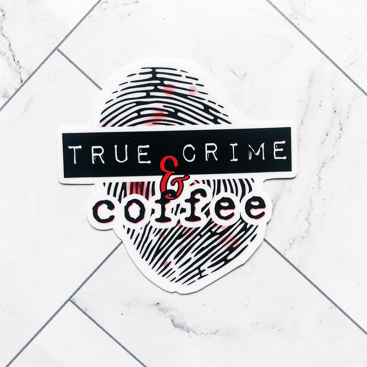True Crime & Coffee sticker