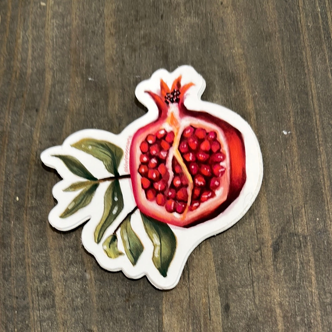 Pomegranate vinyl stickers