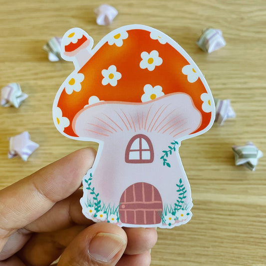 Daisy Gnome House Sticker