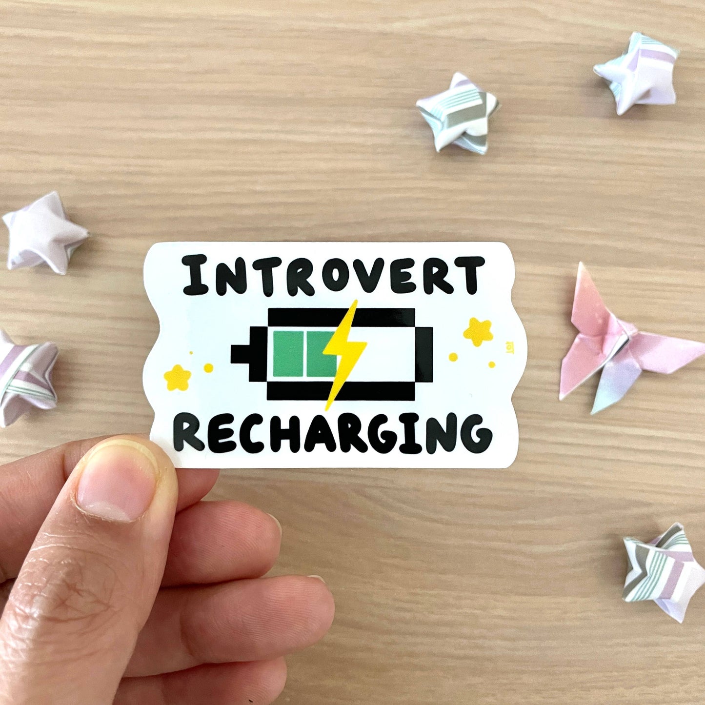 Introvert Recharging Sticker (waterproof)
