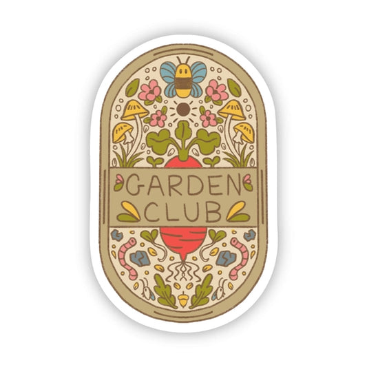 "Garden Club" Plaque Sticker