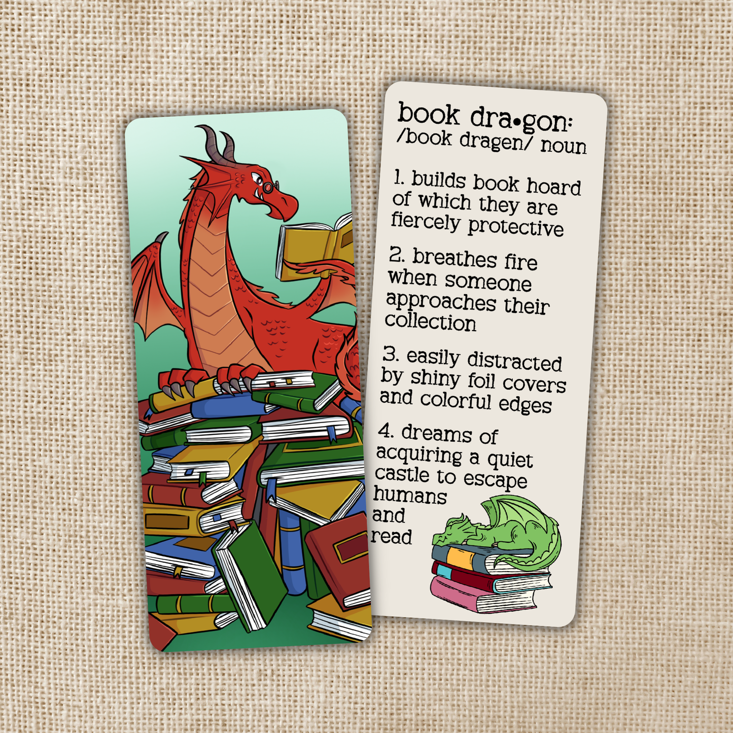 Book Dragon Definition Bookmark