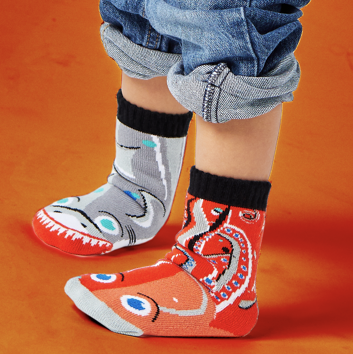 Shark & Octopus | Kids Socks | Collectible Mismatched Socks
