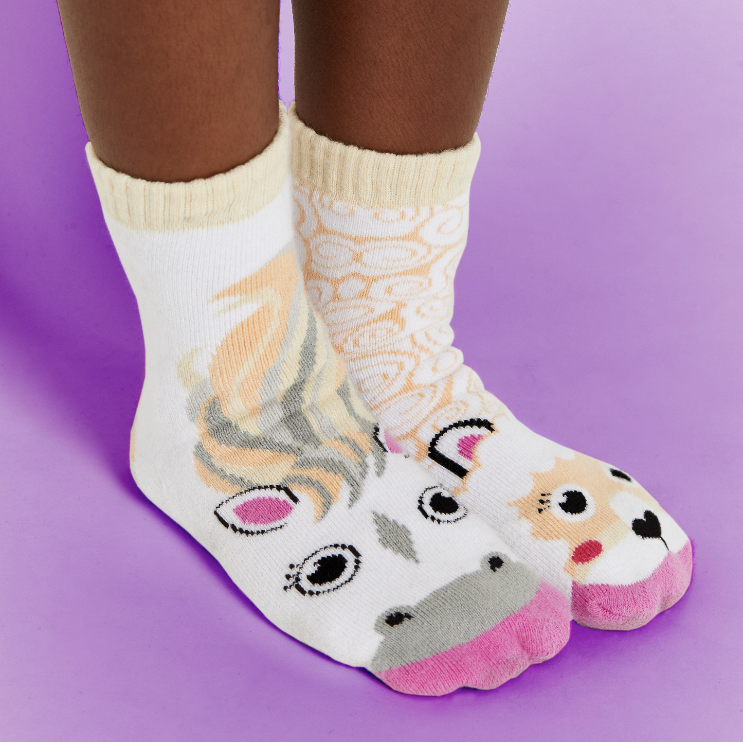 Horse & Alpaca | Kids Socks | Collectible Mismatched Socks
