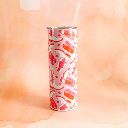 Cowgirl Tumbler - Western Cowgirl Tumbler - Skinny Tumbler