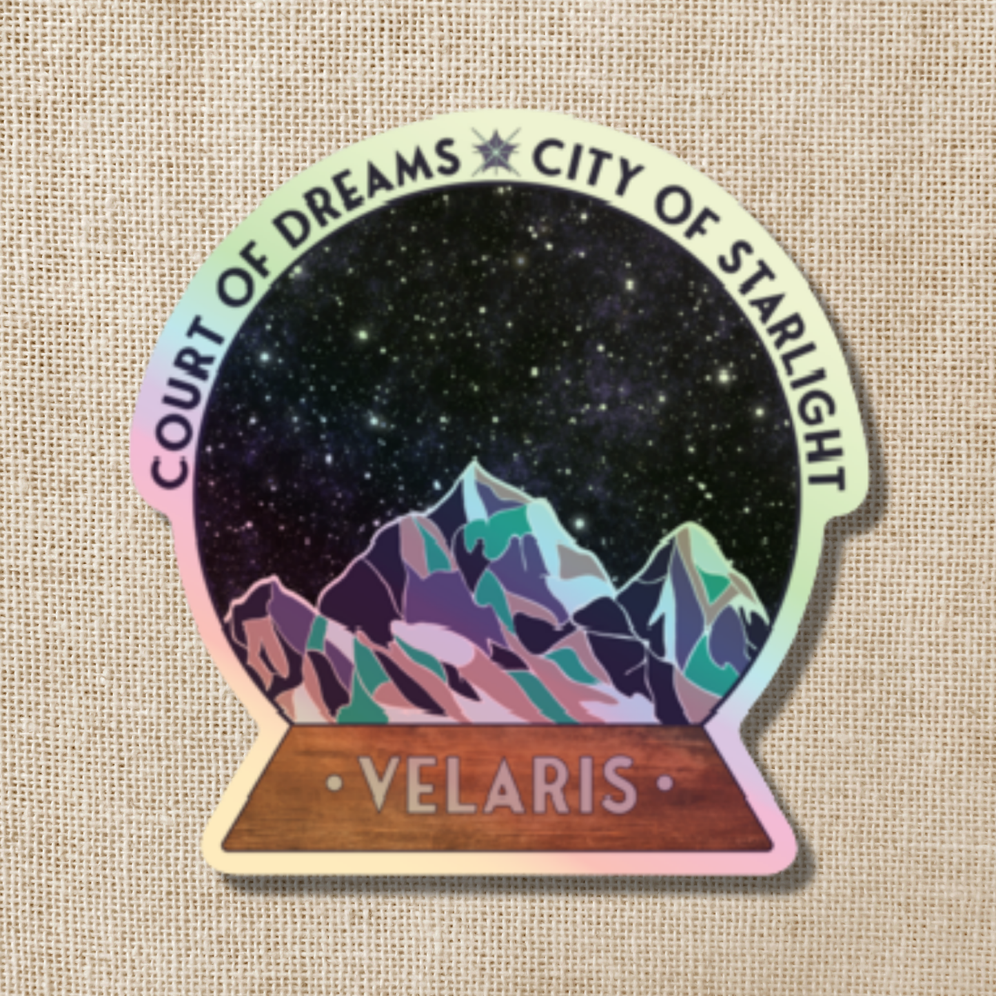 Velaris Star Globe Holo Sticker | A Court of Thorns & Roses