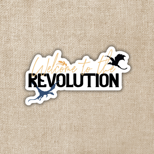 Welcome to the Revolution Sticker | Fourth Wing