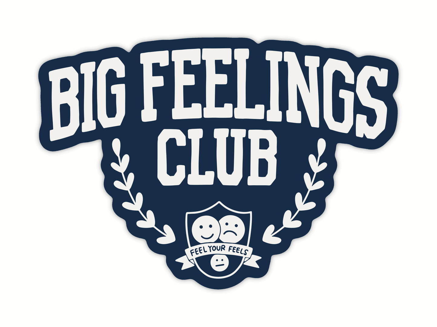 Big Feelings Club Sticker | Mental Health Laptop Sticker
