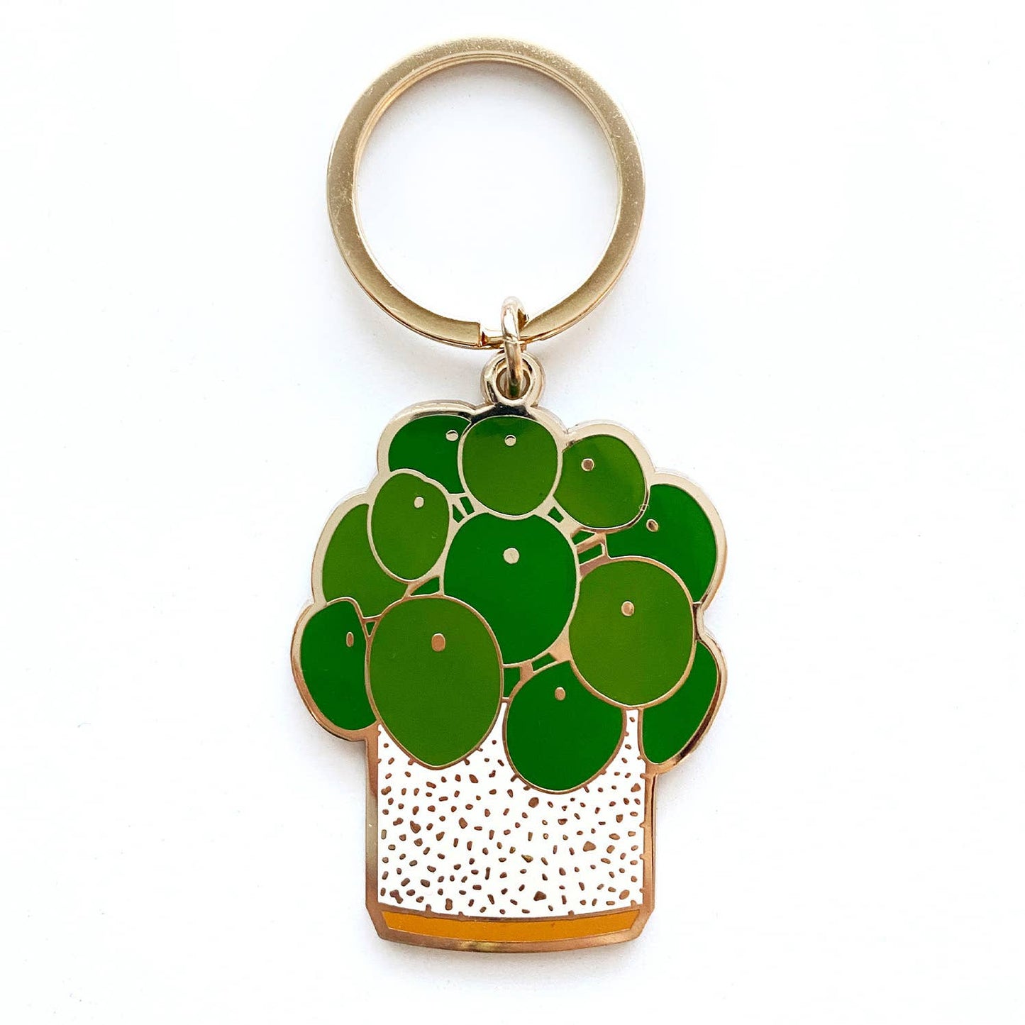 Pilea Plant Keychain | Mother's Day Gift