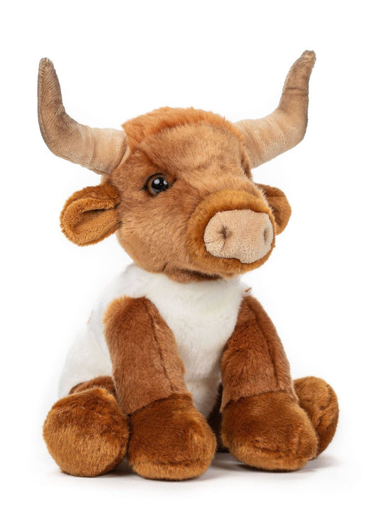 12" Stuffed Longhorn Bull