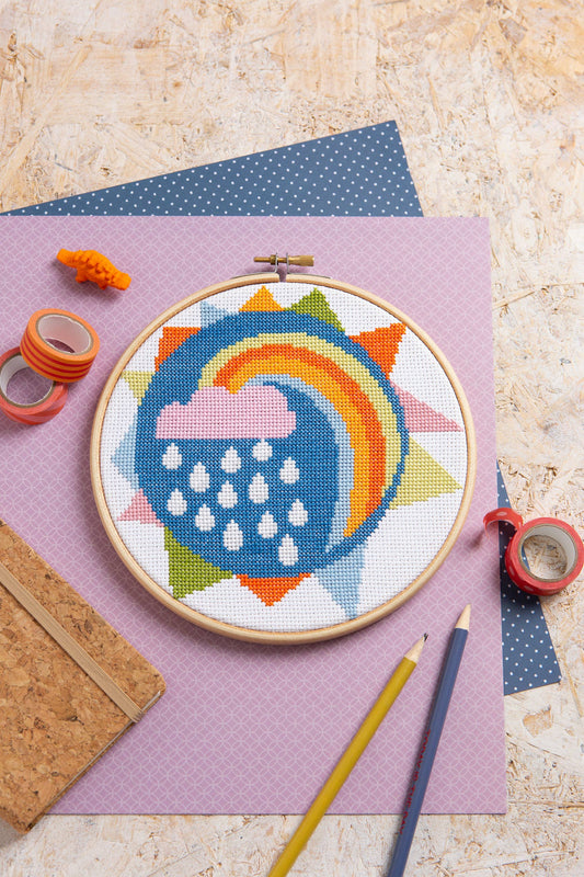 Rainbow Cross Stitch Kit