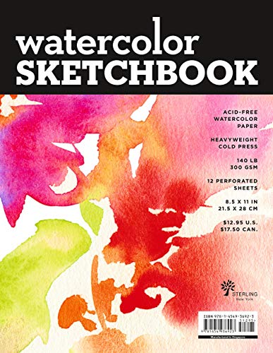 Watercolor Sketchbook - Large Black Fliptop Spiral (Landscape) (Volume 21) (Sterling Sketchbooks)