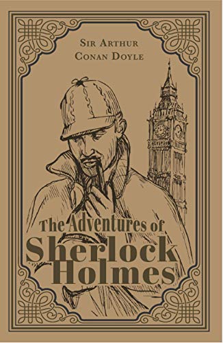 The Adventures of Sherlock Holmes; Sir Arthur Conan Doyle Classic Novel, (Mystery, Crime Solving), Ribbon Page Marker, Perfect for Gifting