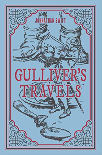 Gulliver's Travels, Jonathan Swift Classic Novel, (Adventure, Exploring), Ribbon Page Marker, Perfect for Gifting
