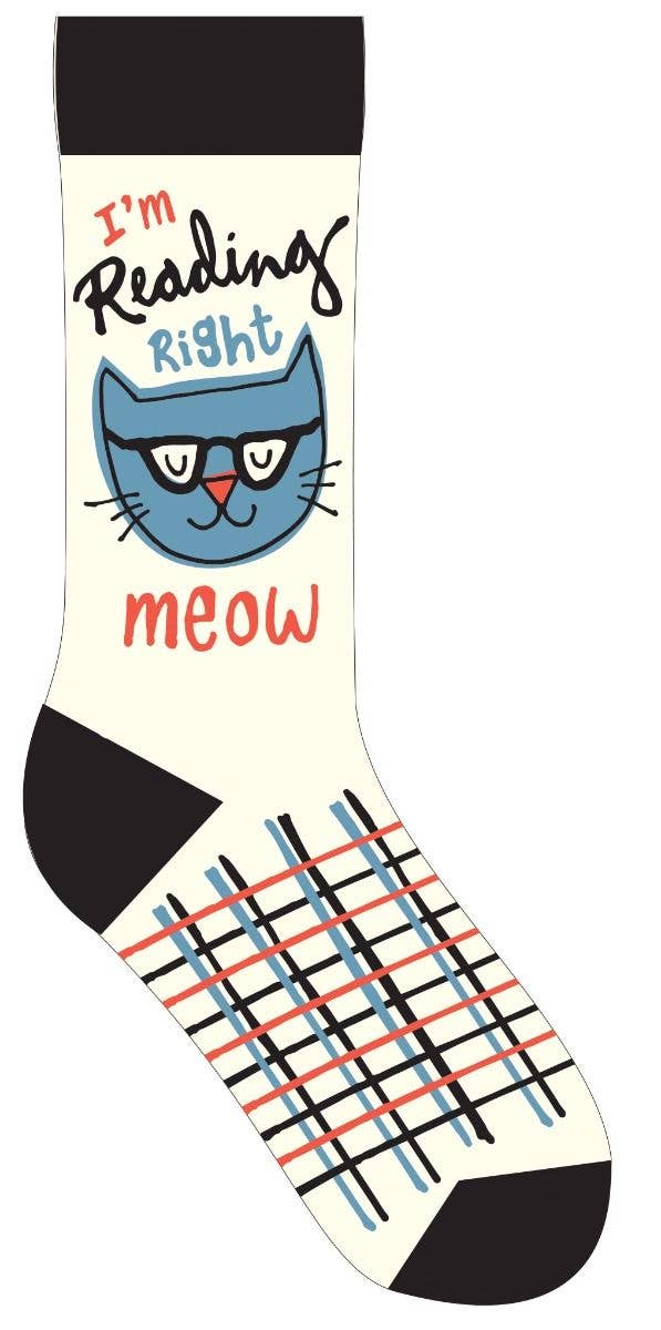 I'm Reading Right Meow Socks