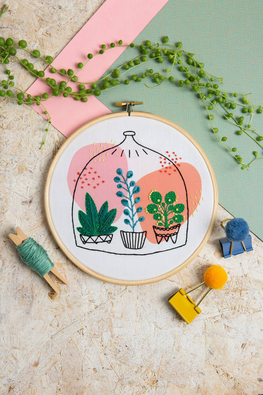 Glass Garden Embroidery Kit