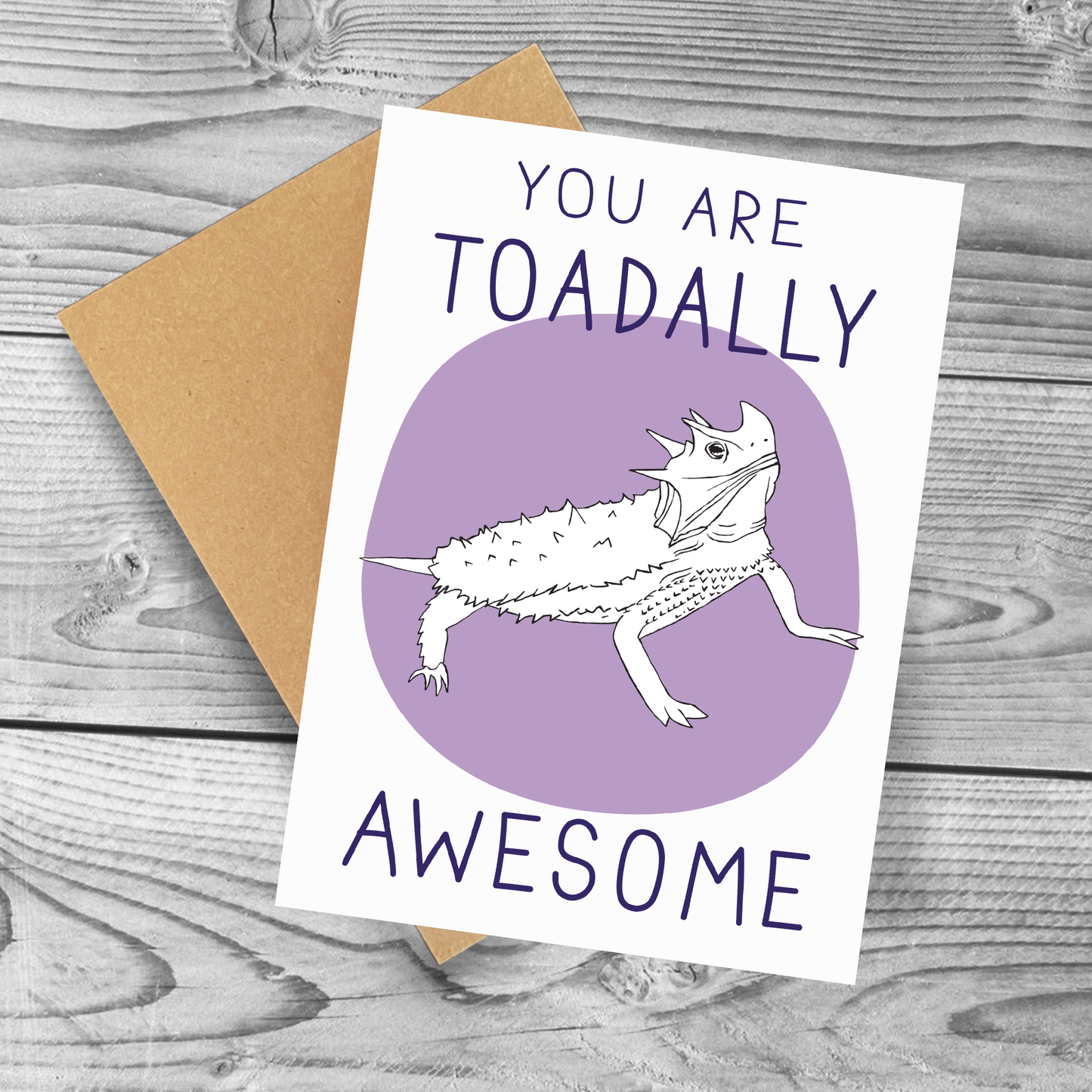 Toadally Awesome Greeting Card